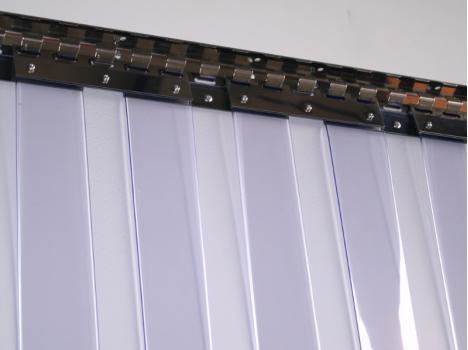 Cortinas De Tiras De PVC Para Puertas - Pack De 7 Tiras (200x18 Cm Cada Una), Transparentes, Para Almacenes, Fábricas, Establos, Control De Polvo Y Ruido