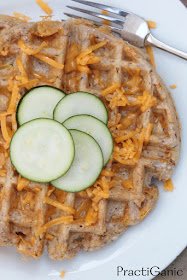 Protein-Packed Cheesy Zucchini Cornbread Waffles