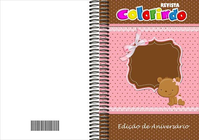 Baby Girl Bear: Free Printable Invitations and Free Party Printables. Baby Girl Bear Free Printable Cloring Book