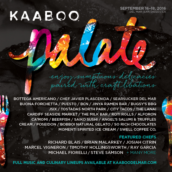 SanDiegoVille KAABOO Del Mar Reveals Exciting Culinary Lineup For