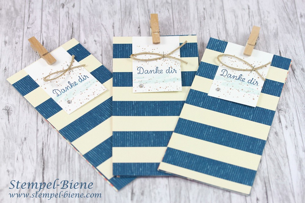 Dankeskarte Mit Einer Center Step Karte Basteln Mit Stampin Up