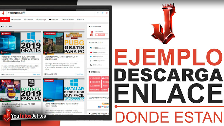 Ejemplo de Donde están los LINKS? En Sección de LINKS Mas Abajo