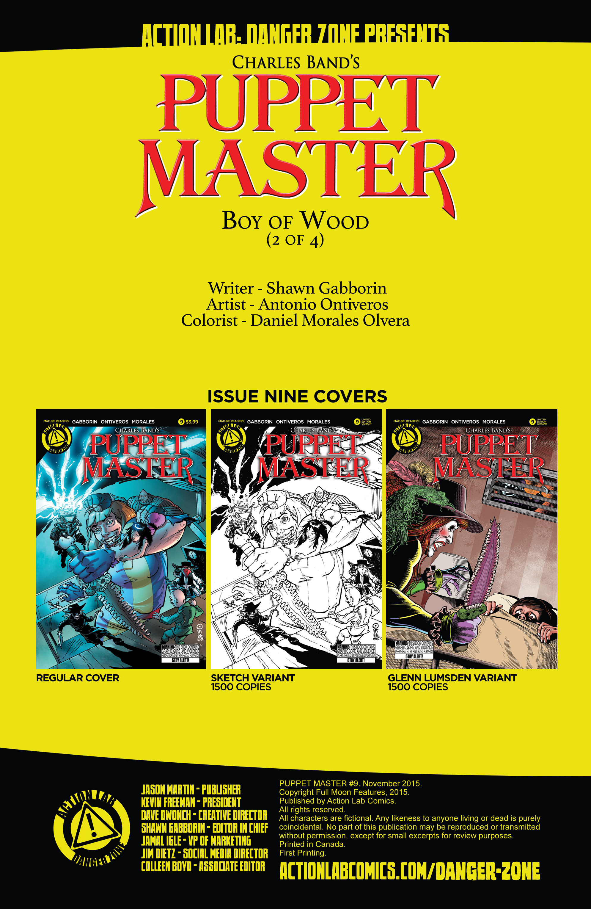 Read online Puppet Master (2015) comic -  Issue #9 - 2
