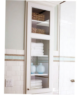 Bathroom Towel Storage Ideas Pinterest Niches Towels With Glass Style Photo 004