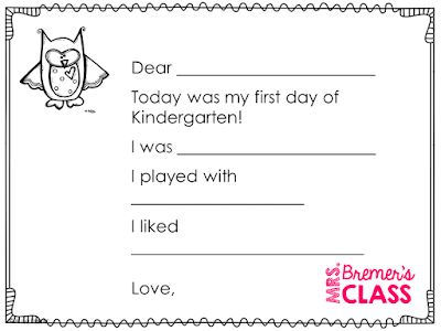 FREE First Day of School Impressions Form- to communicate to parents how the first day went! #kindergarten #firstdayofschool #backtoschool