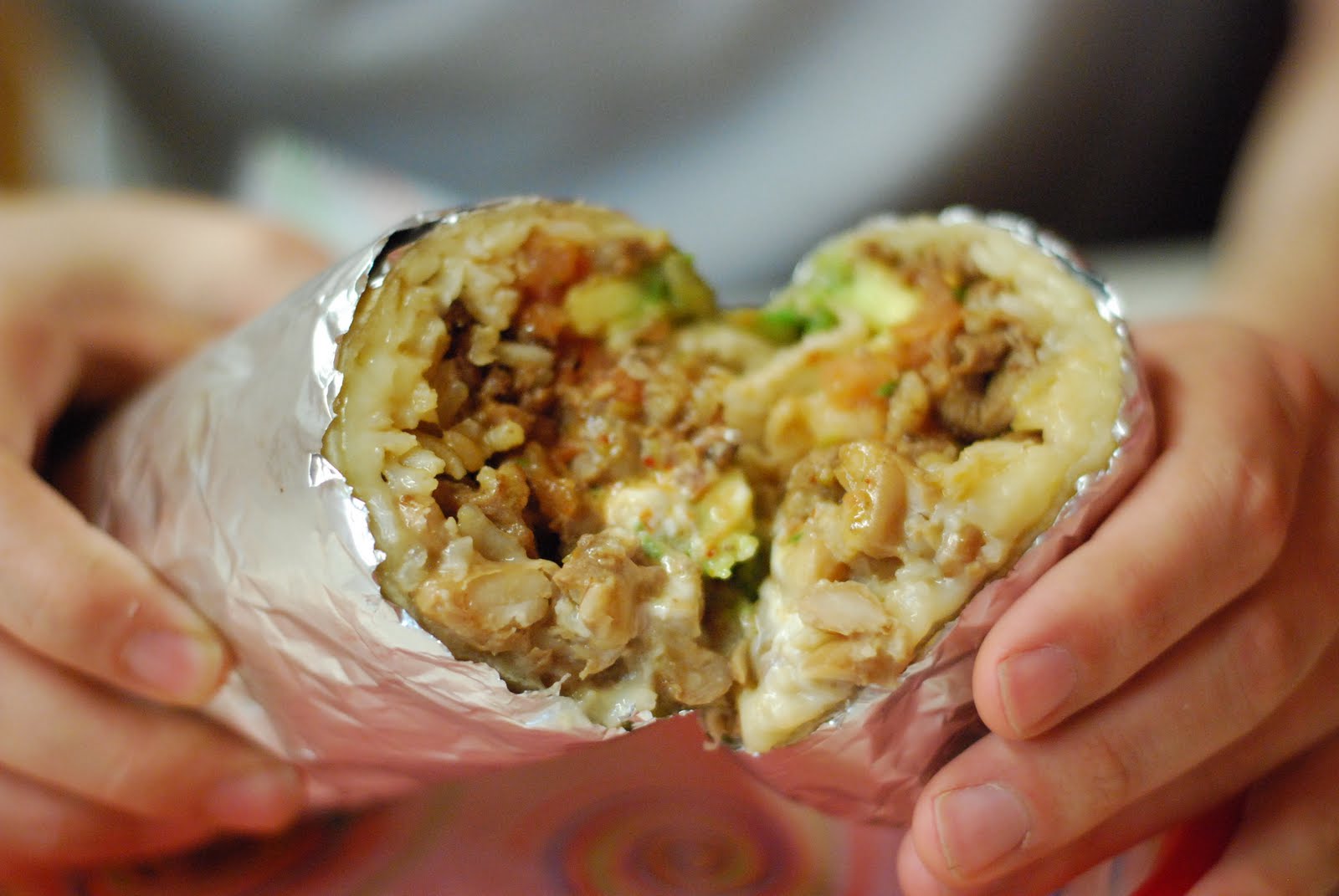 THE BIG EAT (75) Super Carne Asada Burrito El Farolito Taqueria