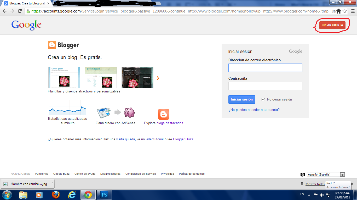 ¡Crea tu Blogger en 5 PASOS! | Web total FX