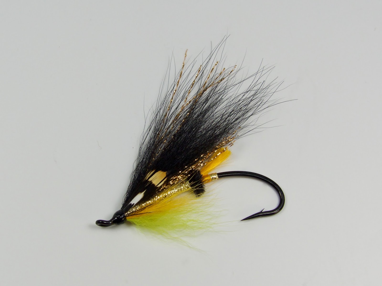 4 Stonefly Atlantic Salmon Flies Tied on Double Hooks