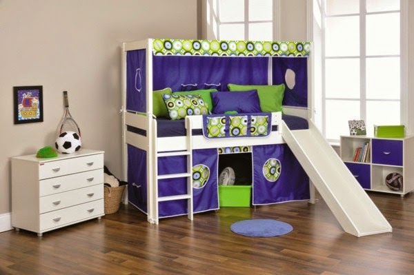 Kids bed with slide – amazing photos