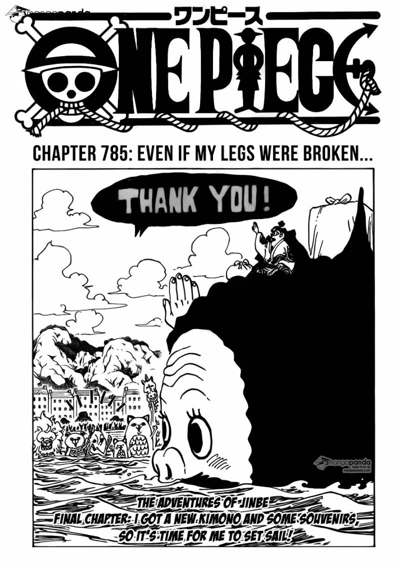 One Piece Ch 785: Even if my legs were broken...