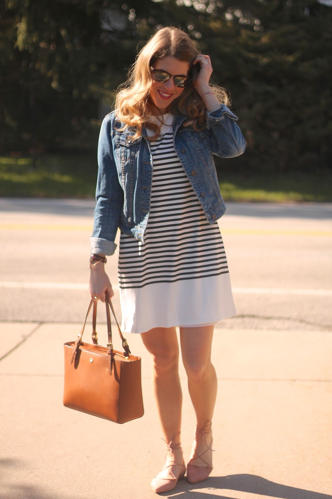 Striped Dress & Confident Twosday Linkup - I do deClaire