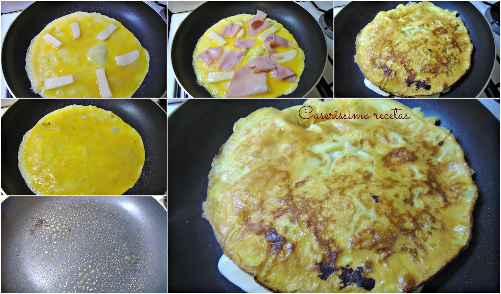 OMELETTE DE JAMÓN Y QUESO LIGHT – Sólo 200 kcal. por omelette | 2023