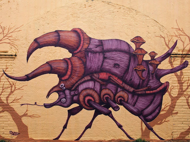 Street Art Mural By Sego For Board Dripper Urban Art Festival. 2