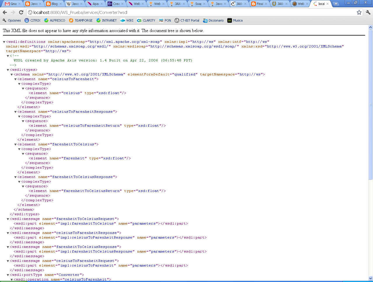 Java Frameworks & APIs: Web Services - Apache AXIS - Tutorial I