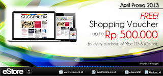 eStore Promo April 2013 Shopping voucher hingga Rp 500.000