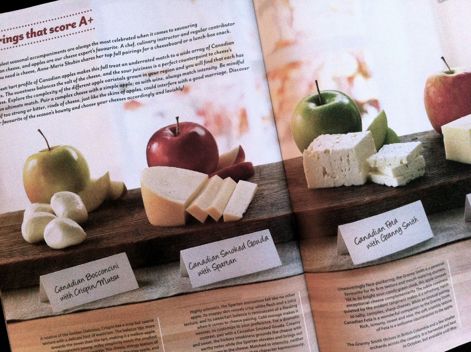 Pairings Apples & Cheese