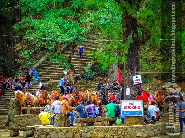 Baguio Horseback riding at Wright Park. Traveling by default.