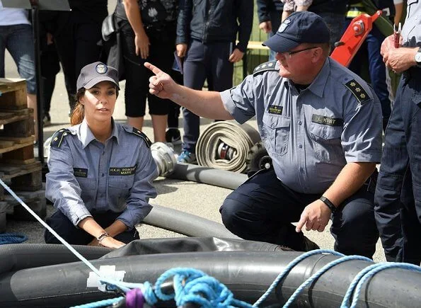 Princess Marie of Denmark attended the Civil Defense Day event held by Danish Emergency Management Agency (DEMA)