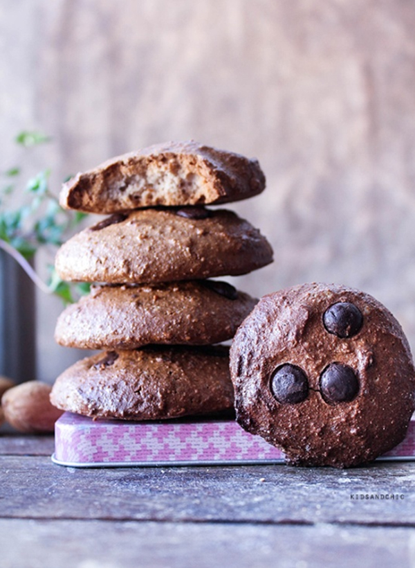 Galletas de almendras y chocolate #singluten #sinlactosa -kidsandchic