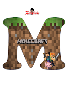 Abecedario de Minecraft. Minecraft Alphabet. 