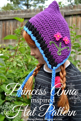 Princess Anna inspired crochet hat with pattern»Over The Apple Tree