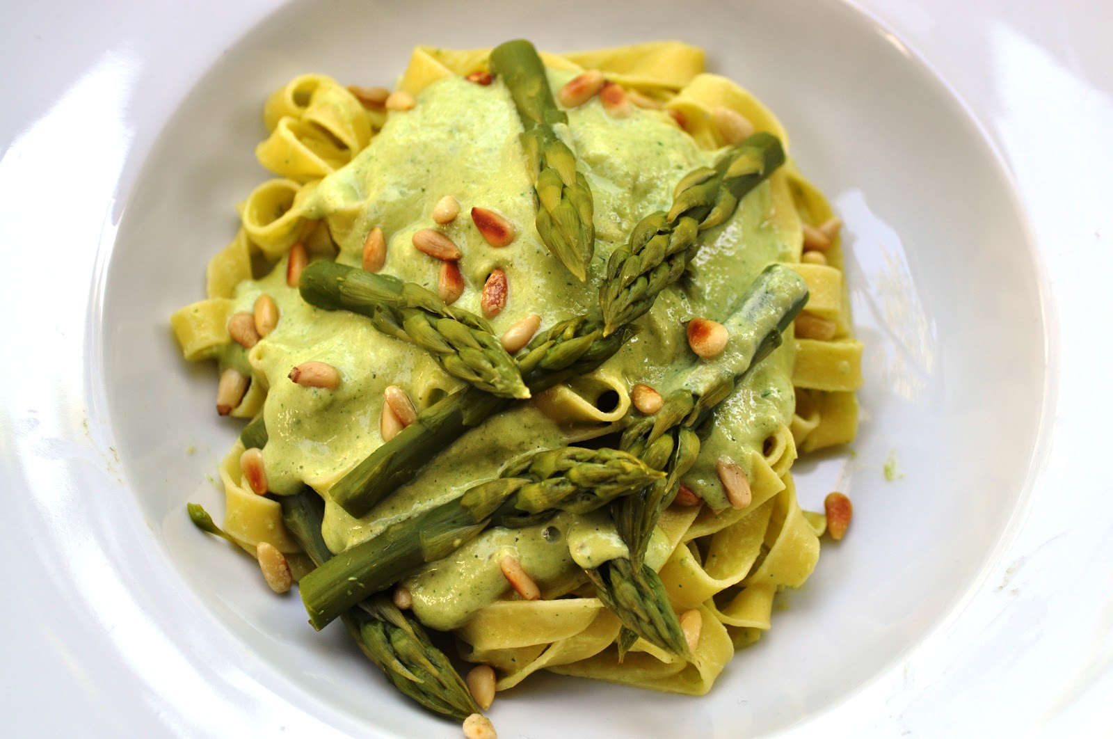 Fettucine mit Spargel - Kubiena - Kochblog