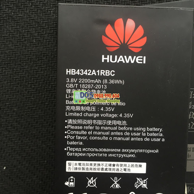 Pin điện thoại Huawei y6 chính hãng, bảo hành 3 tháng