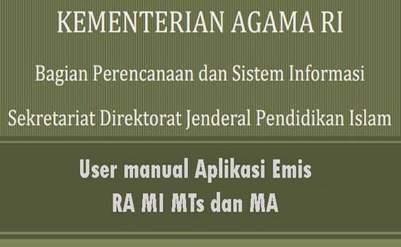 User Manual Emis RA MI MTs dan MA