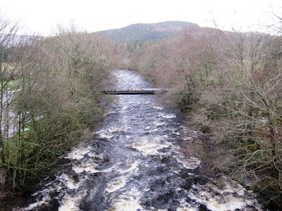The River Gairn on Deeside on the walk from Ballater