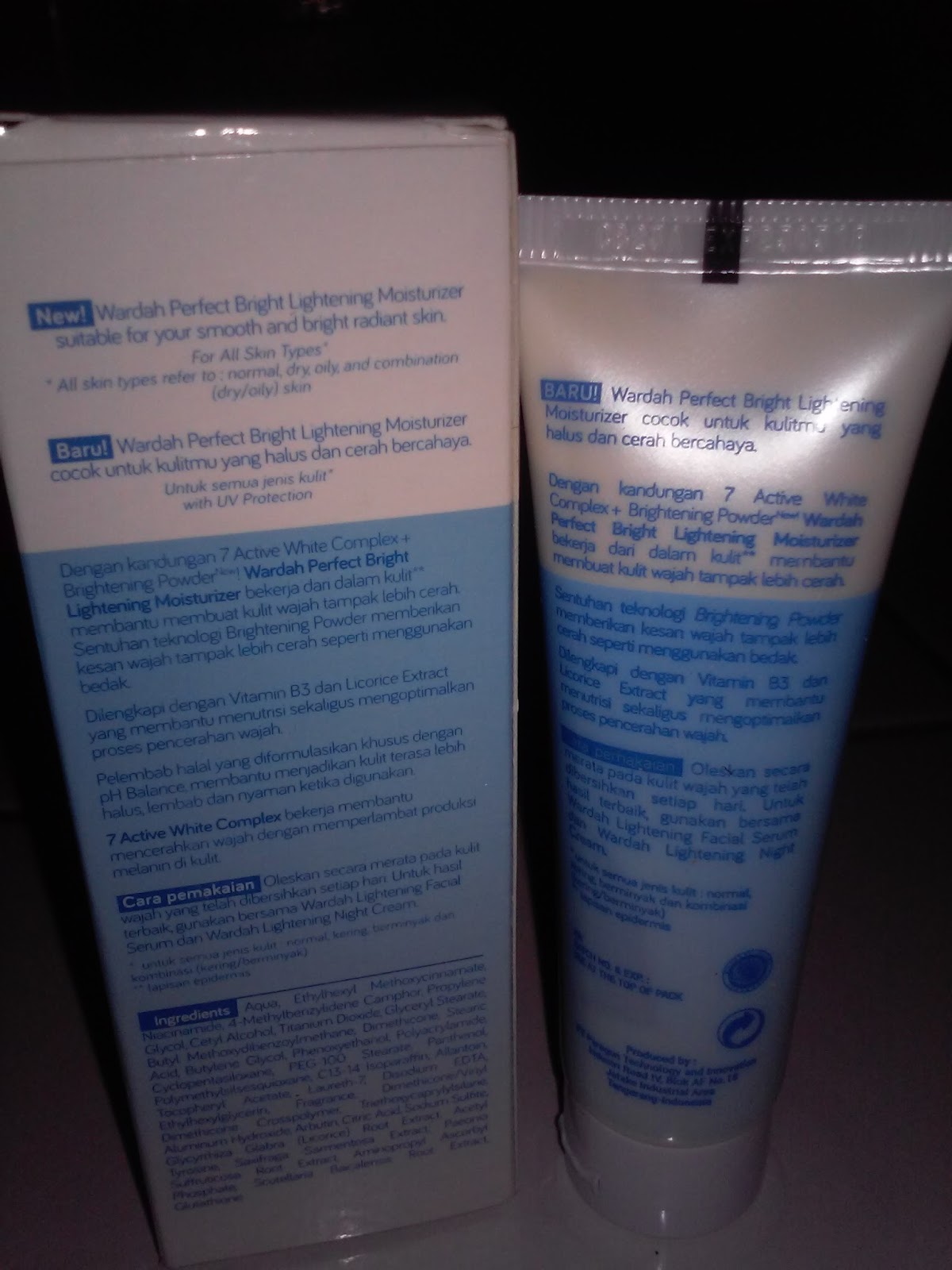Review Wardah Perfect Bright Lightening Moisturizer La blog