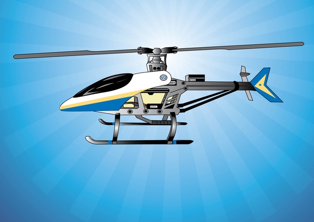 Free Helicopter Vector Graphics Illustration