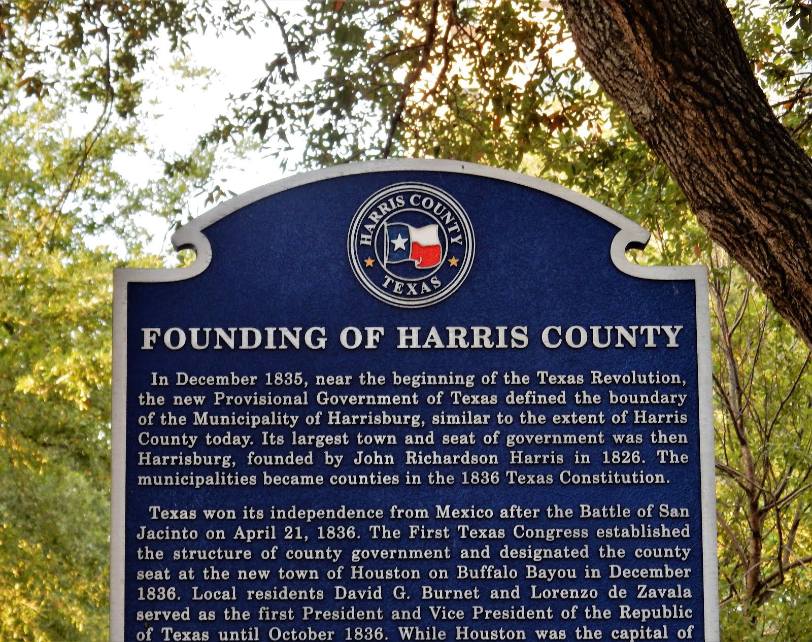 The Founding of Harris County