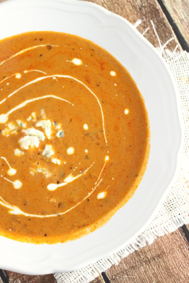 Creamy Tomato and Blue Cheese Soup Mama Loves Food