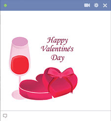 Valentine wishes sticker