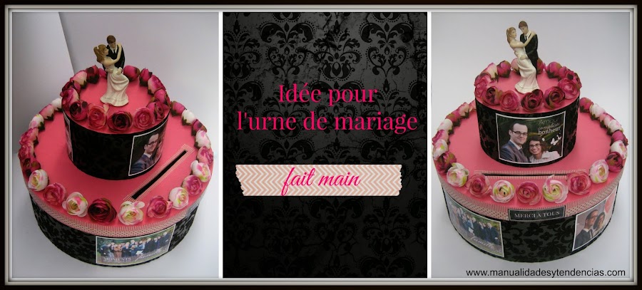 idée urne de mariage fait main