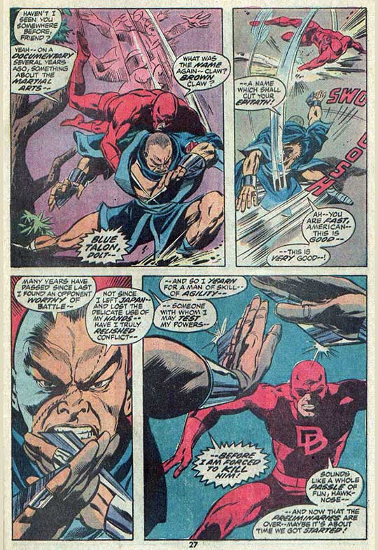 Pop Art Martial Arts DAREDEVIL AND THE BLACK WIDOW "On the Eve of the