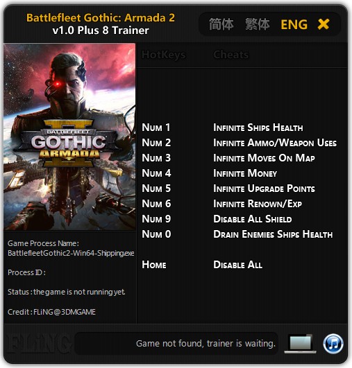 Battlefleet Gothic Armada 2 (PC) Silah,Can +8 Trainer Hilesi İndir