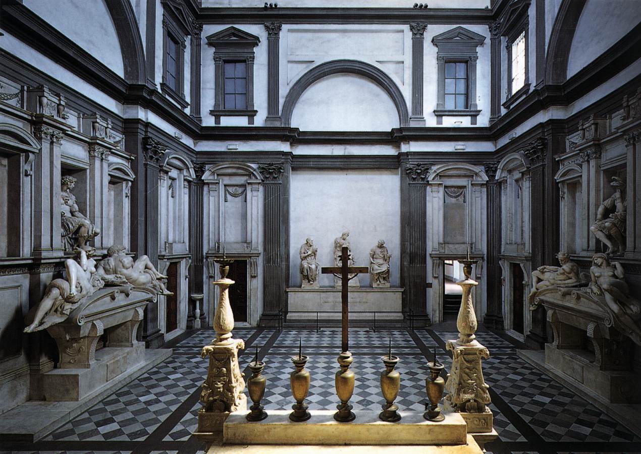 The Medici Chapel at San Lorenzo in Florence. Photo: Web Gallery of Art. Unauthorized use is prohibited.