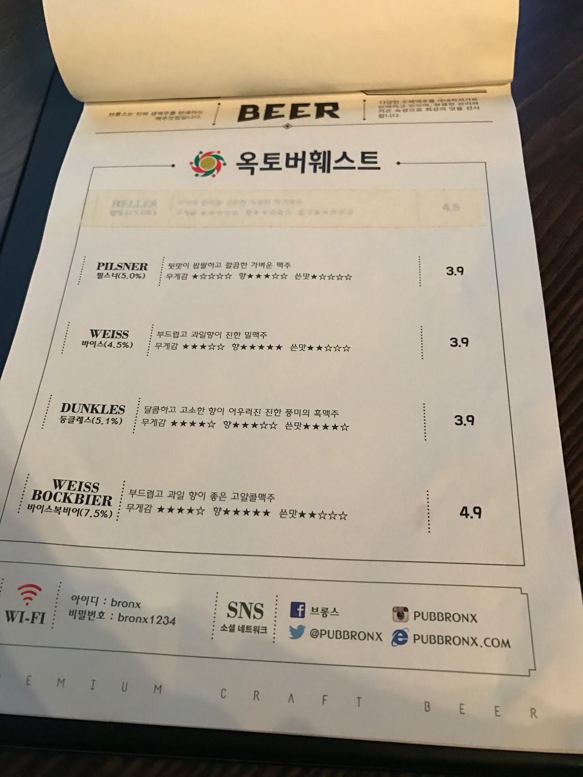 [Seoul Sadang] Bronx Beer Hall Happy Hour in Seoul