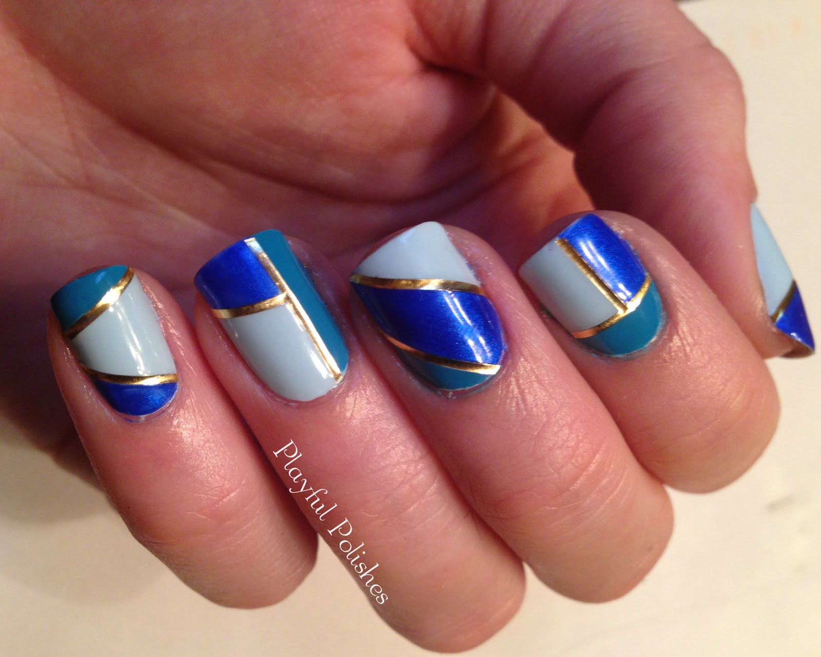 Striping Tape Nail Art Designs Step by Step - wide 3