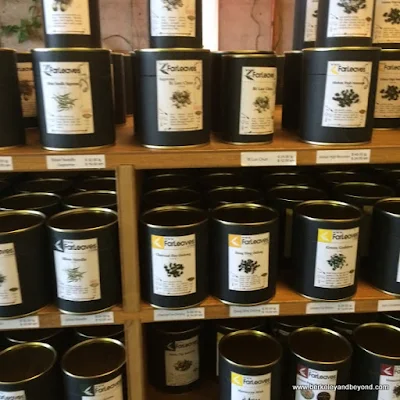 packaged teas to go at Far Leaves Tea in Berkeley, California