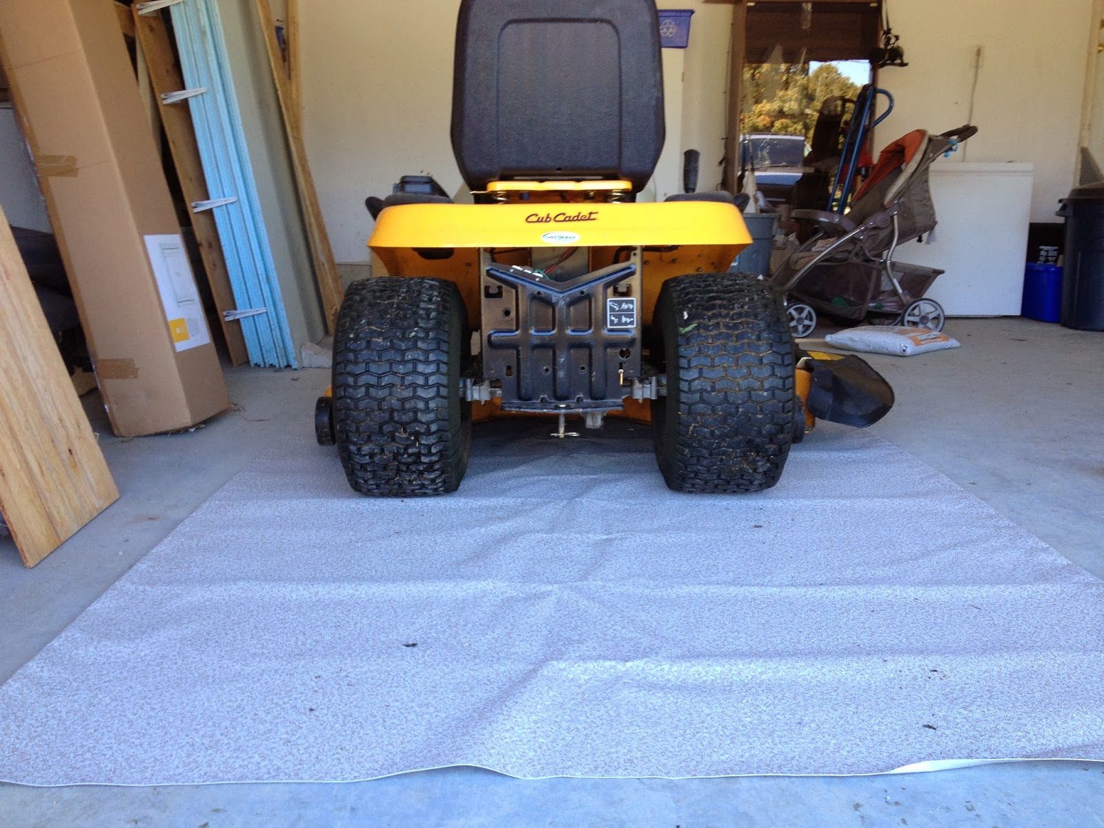 KentainMats Riding Lawnmower Garage Floor Mat / Cover the