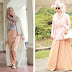 Baju Peach Cocok Dengan Jilbab Warna