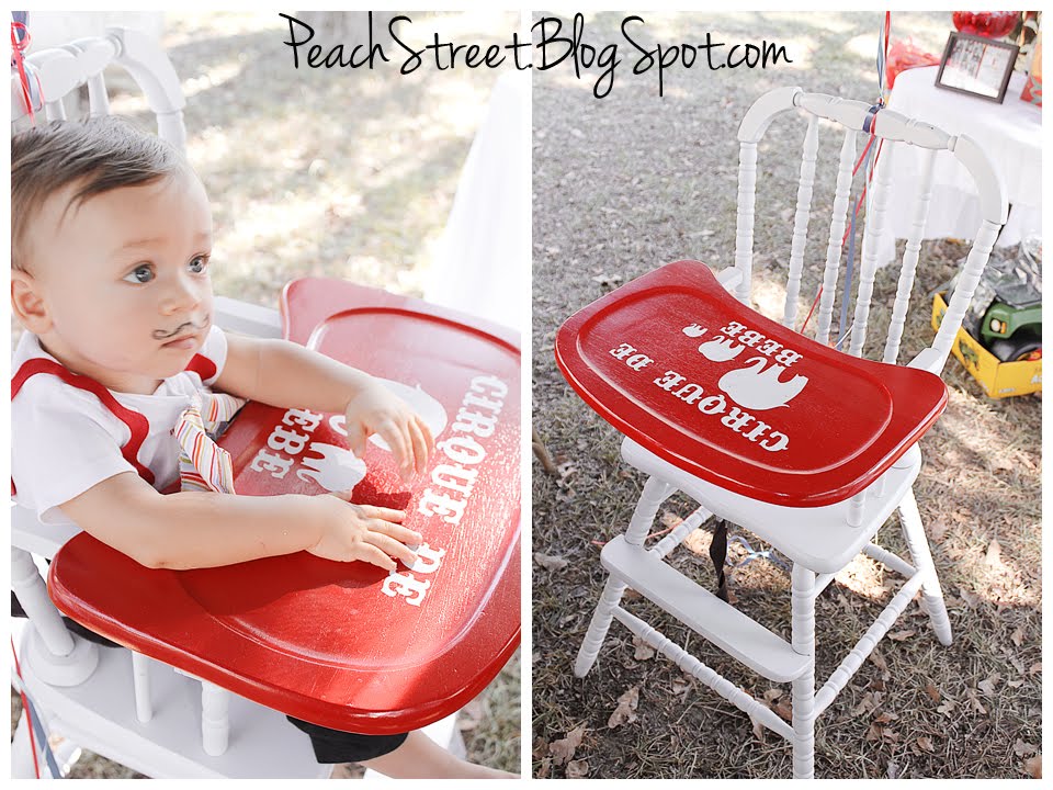second hand wooden high chair