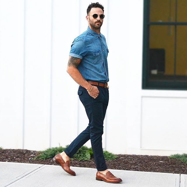StyleHub Daily The Blue Chambray Shirt How To Wear It