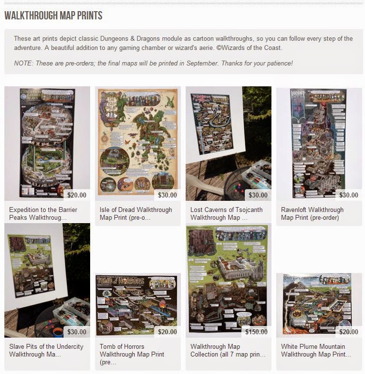 MF WARS: Terrain Tuesday - Classic D&D Module Walkthrough Maps