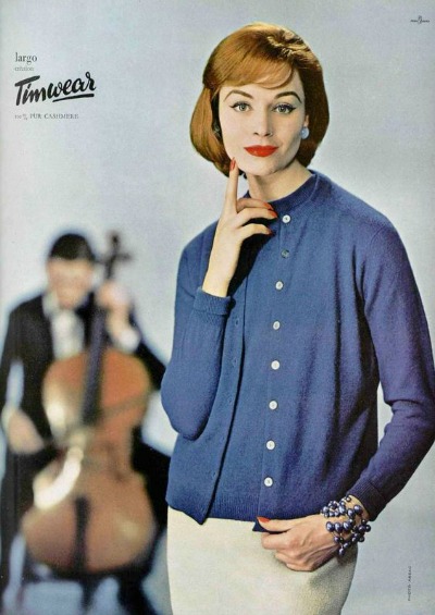 twin set cardigan sweaters 1950s