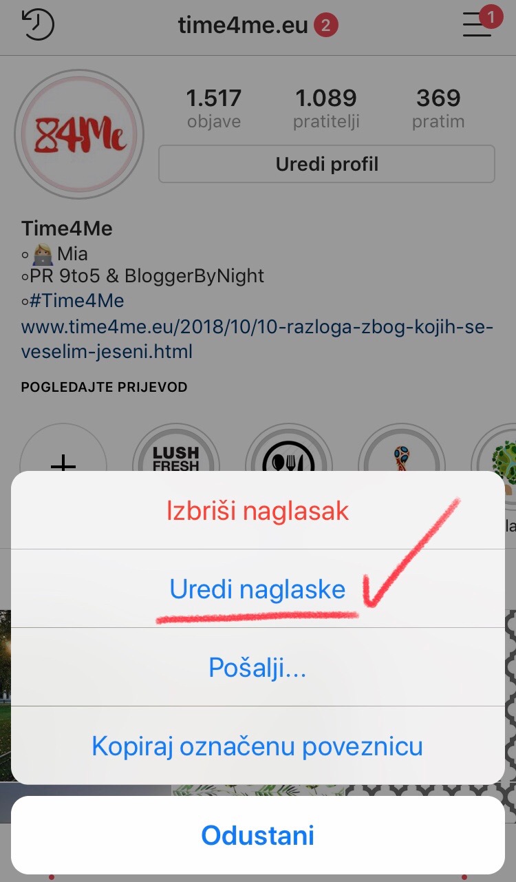Time4me Uredi Naslovnu Fotografiju U Instagram Naglascima U Samo 5 Koraka