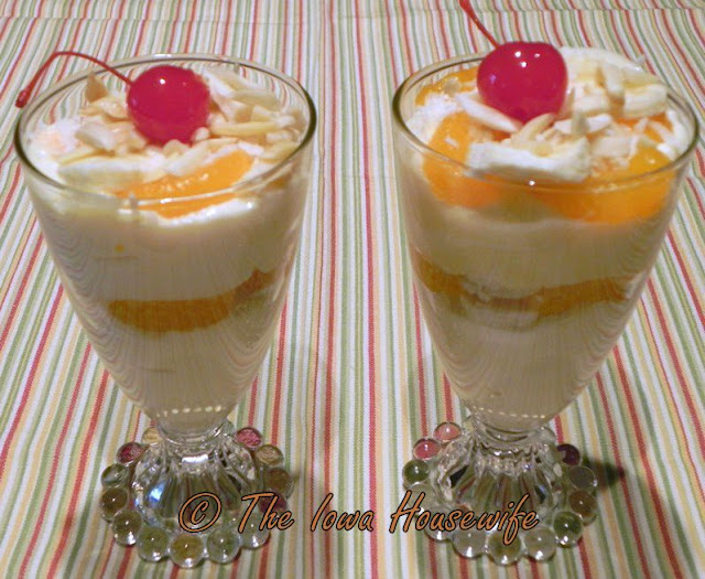 The Iowa Housewife Family Favorites...Ambrosia Pudding