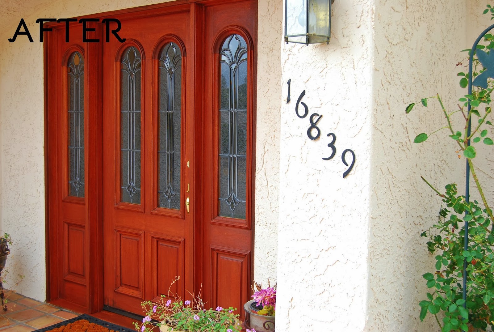 chalk paint & more Front Door Staining Project